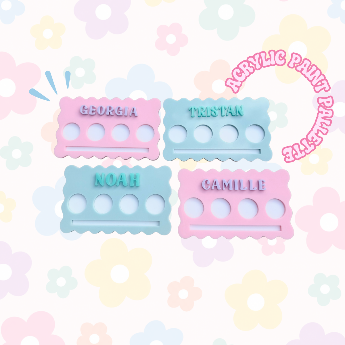 Custom Acrylic Paint Palette