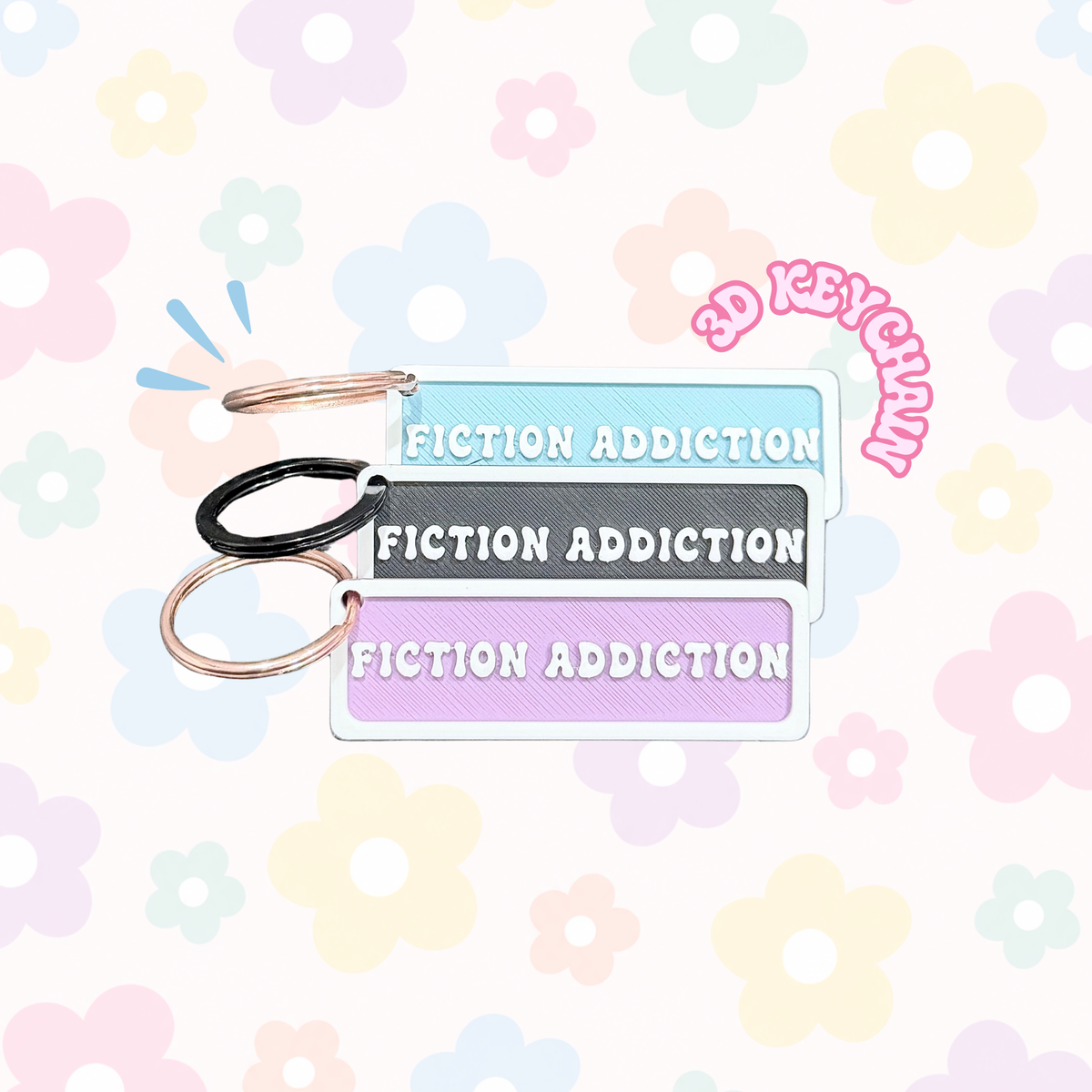 Fiction Addiction Keychain