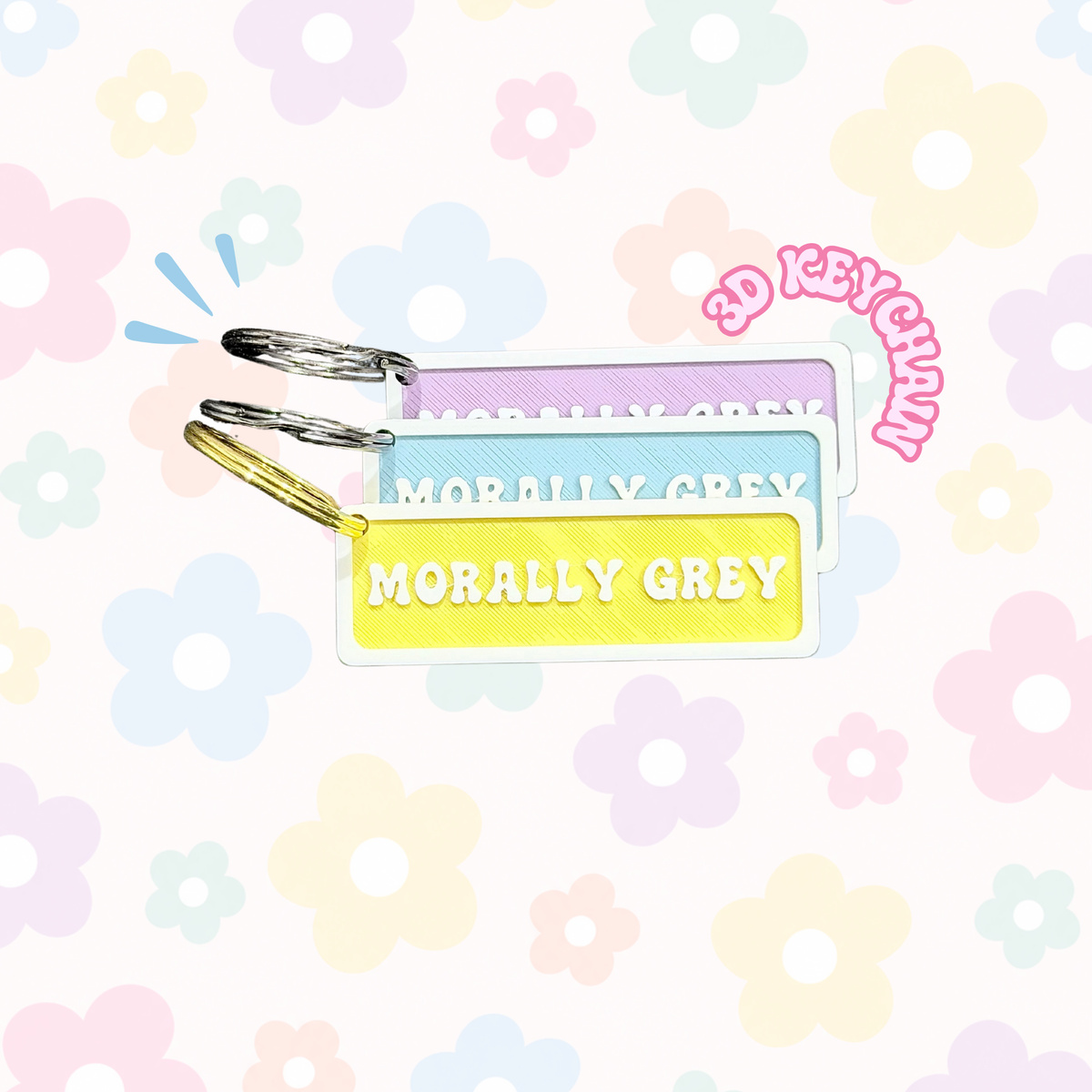 Morally Grey Keychain