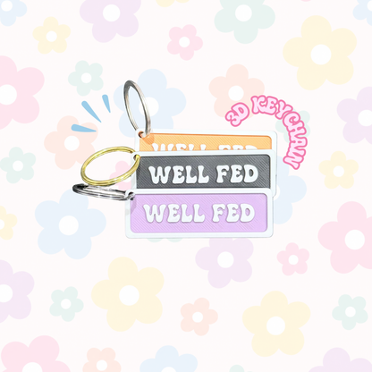 Well Fed Keychain