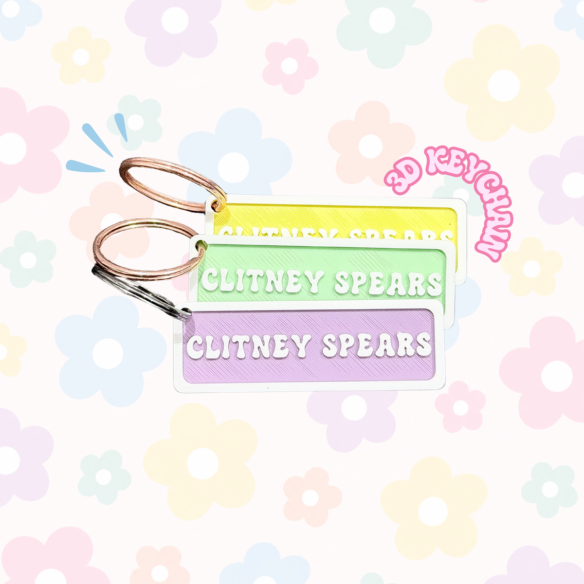 Clitney Spears Keychain