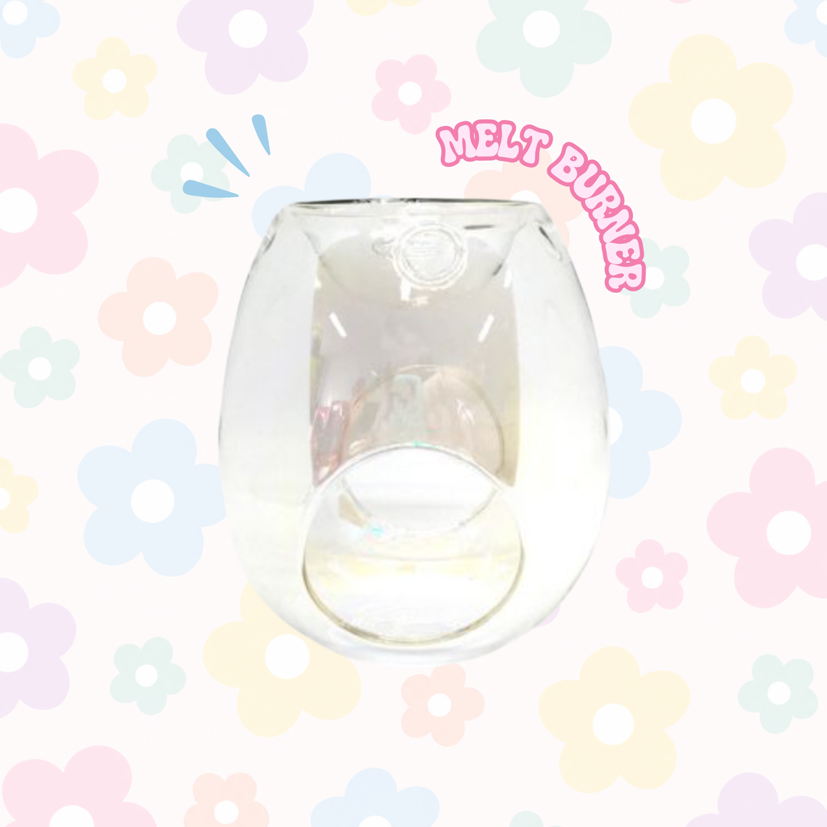 Glass Wax Melt Burner - Pearl