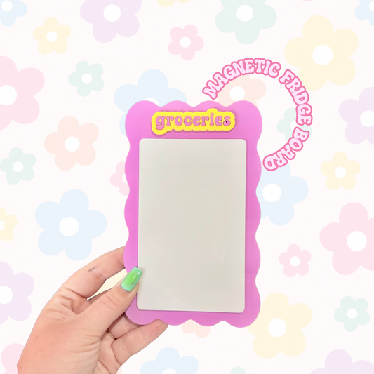 Groceries Magnetic Fridge Board
