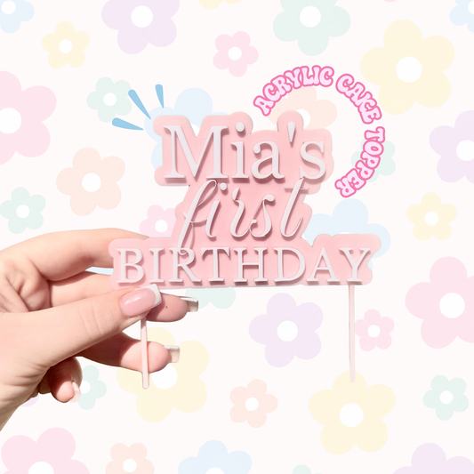 Double Layered Cake Topper