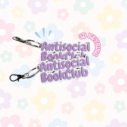 Antisocial Bookclub Keychain