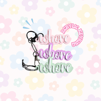 Whore Keyring