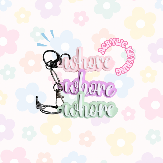 Whore Keyring