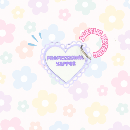 Professional Yapper Keyring