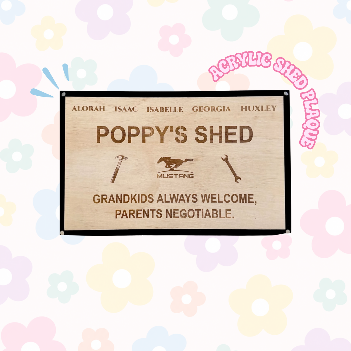 Wooden Shed Plaque