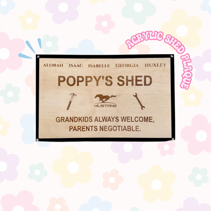 Wooden Shed Plaque