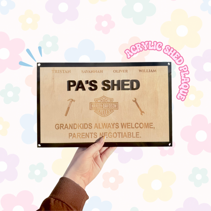 Wooden Shed Plaque