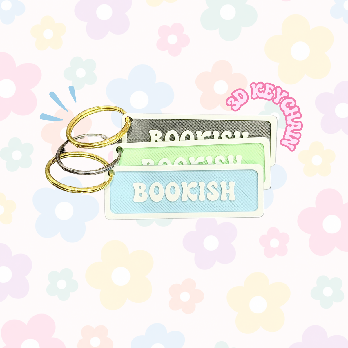 Bookish Keychain